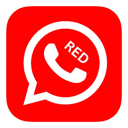 RED whatsapp download apk logo